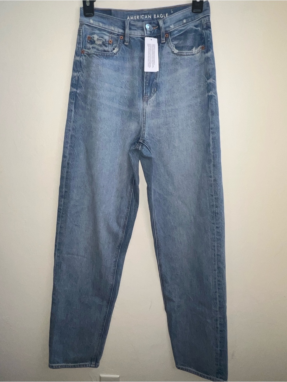 American Eagle Outfitters Baggy Jeans size 0 Light Blue Women's